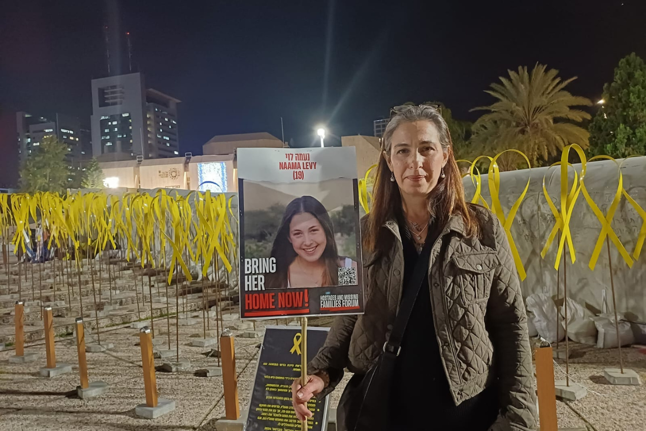 Ayelet Levy-Shachar, madre de Naama Levy, en Tel Aviv