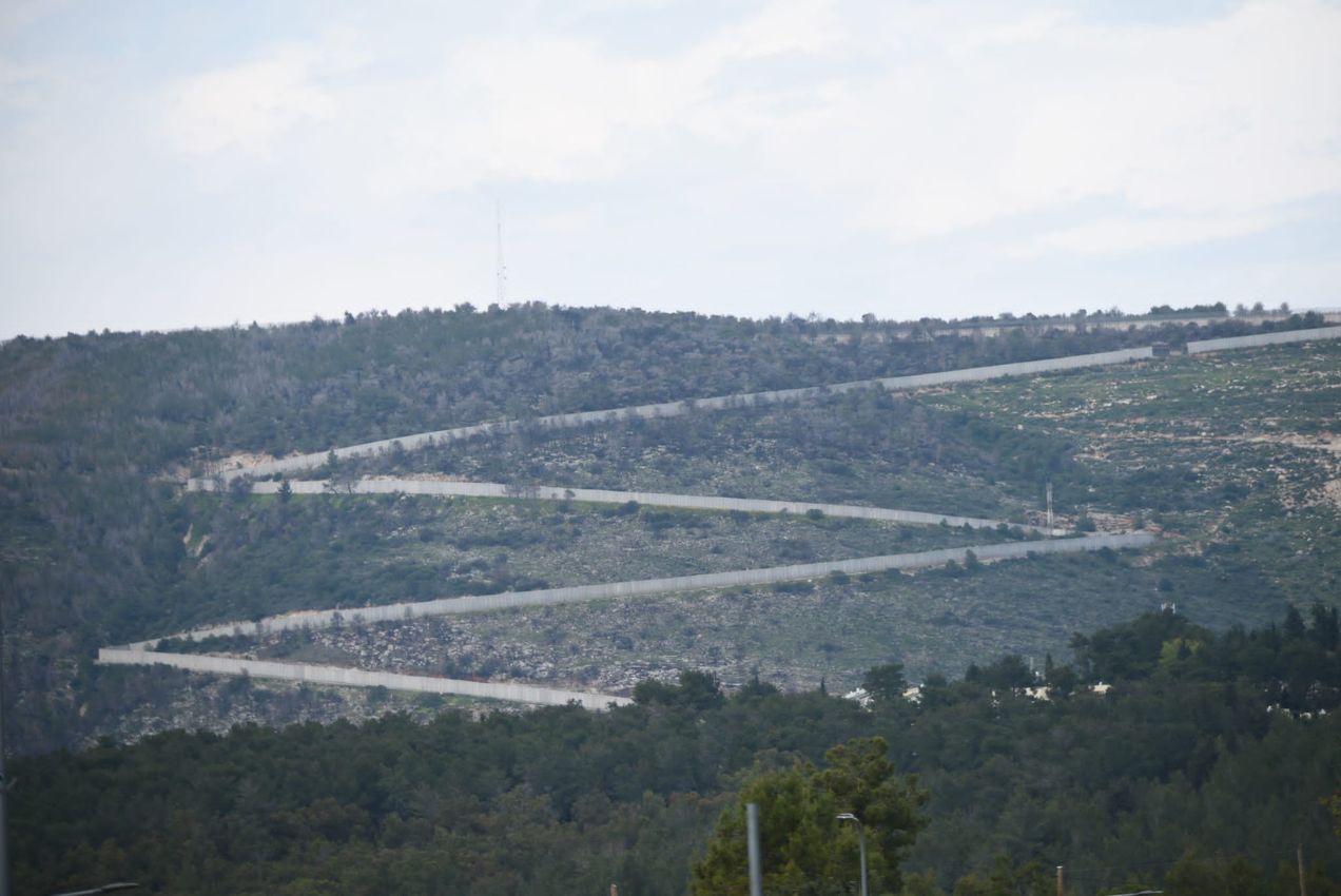 Imagen de la frontera entre Israel y el sur del Líbano