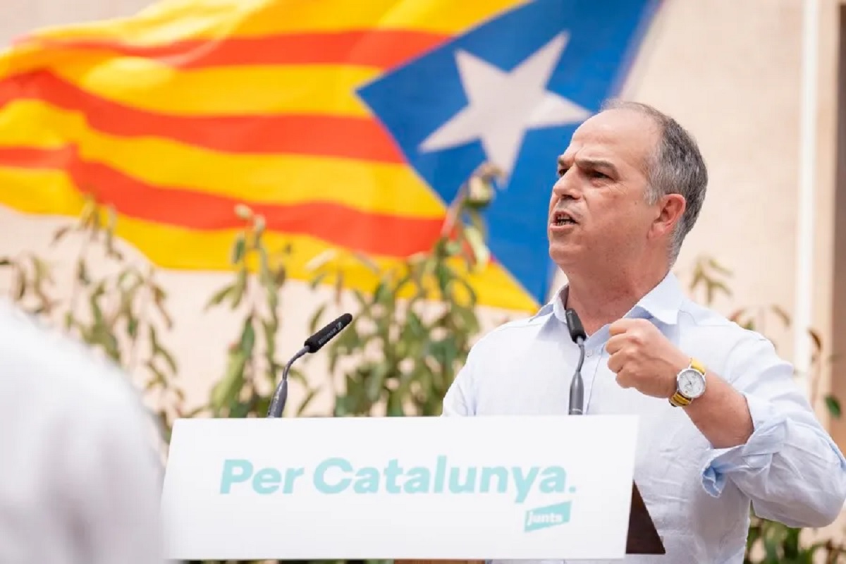 Jordi Turull, de Junts per Catalunya, a la sombra de Carles Puigdemont