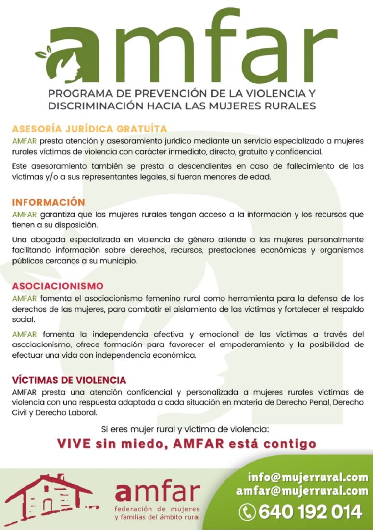 Programa de AMFAR - Violencia contra las mujeres