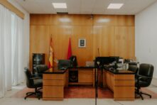 Sala de vistas del juzgado de instrucción de Aranjuez