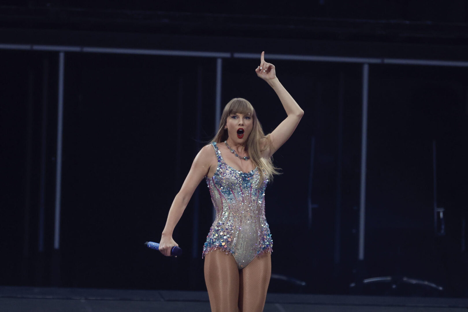 La cantante y compositora estadounidense Taylor Swift ofrece un concierto este miércoles en el estadio Santiago Bernabéu de Madrid.