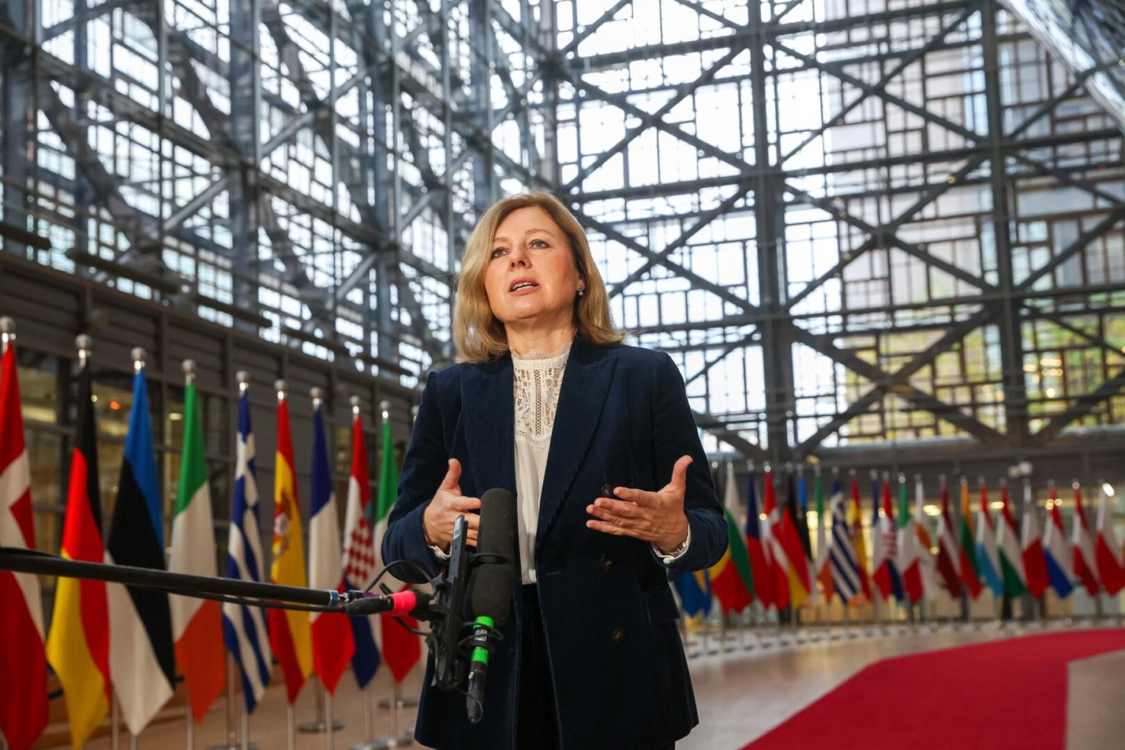 La vicepresidenta de la Comisión Europea Vera Jourova.
