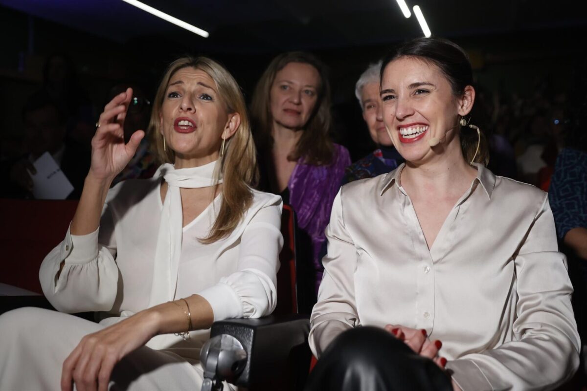 Yolanda Díaz e Irene Montero, juntas en un encuentro internacional feminista