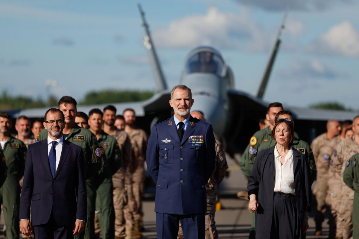 Felipe VI, en la Base Área de Siauliau