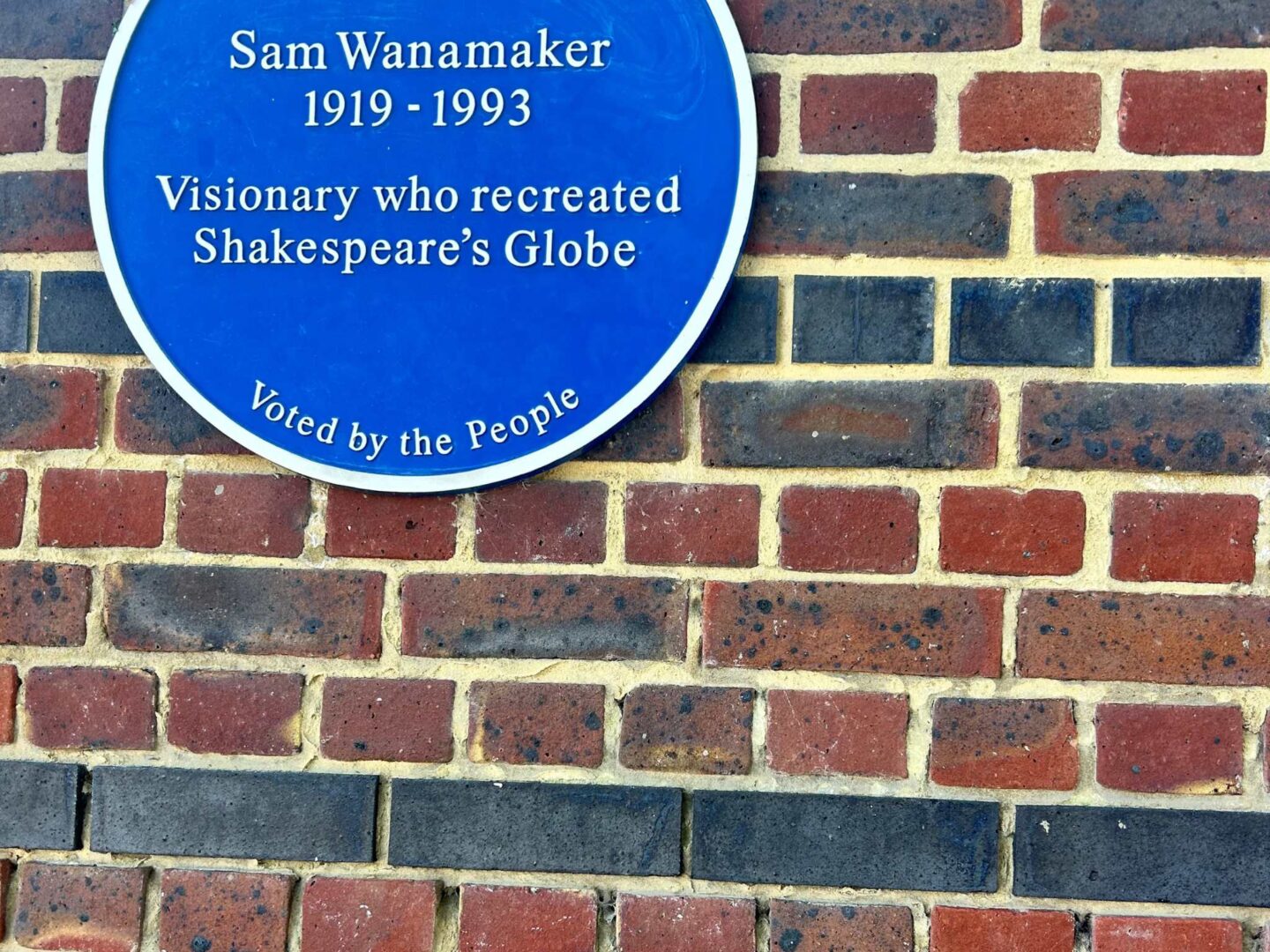 Homenaje a Sam Wanamaker, Globe Theater