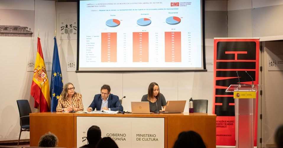 del Informe Anual CIMA 2023 ‘Las mujeres en el sector cinematográfico del largometraje español’
