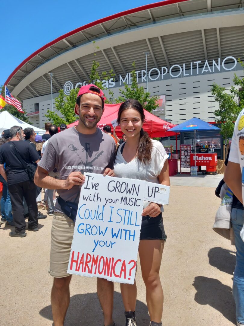 Los hermanos Monsalve, antes de entrar al concierto de Bruce Springsteen en el Estadio Metropolitano 