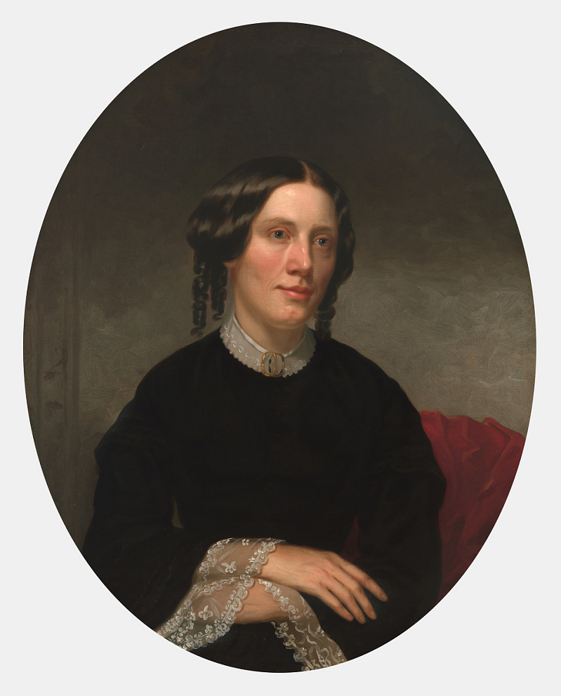 Retrato de Harriet Beecher Stowe en 1853, por Alanson Fisher.