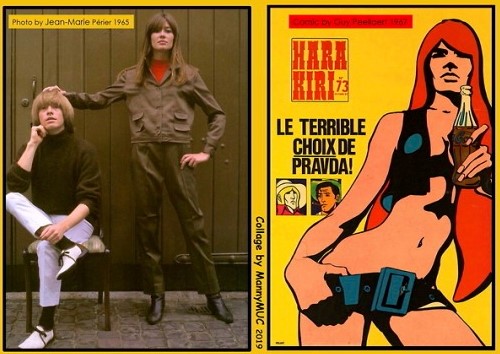 Françoise Hardy, heroína de tebeo francés