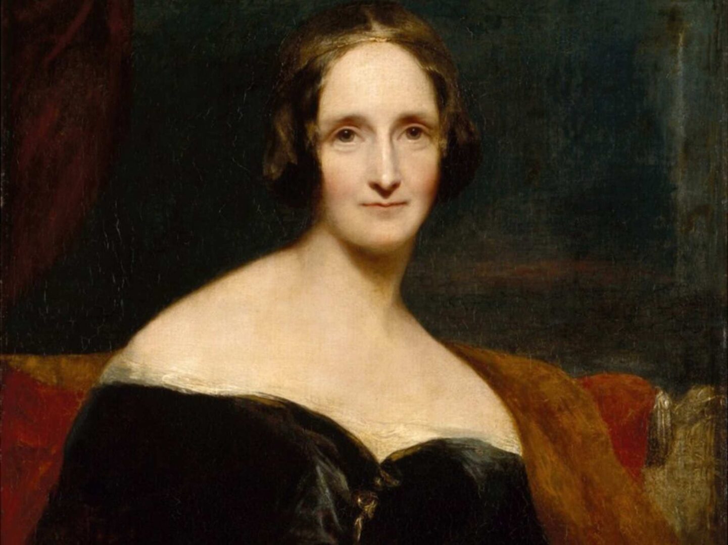 Retrato de Mary Shelley, por Richard Rothwell, exhibido en la Royal Academy en 1840