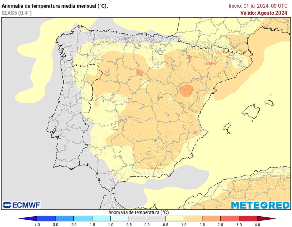 Así será agosto en España según AEMET y Meteored