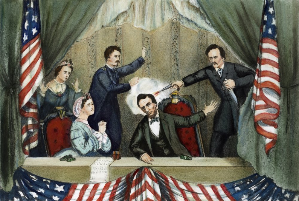 Asesinato de Abraham Lincoln, en 1865