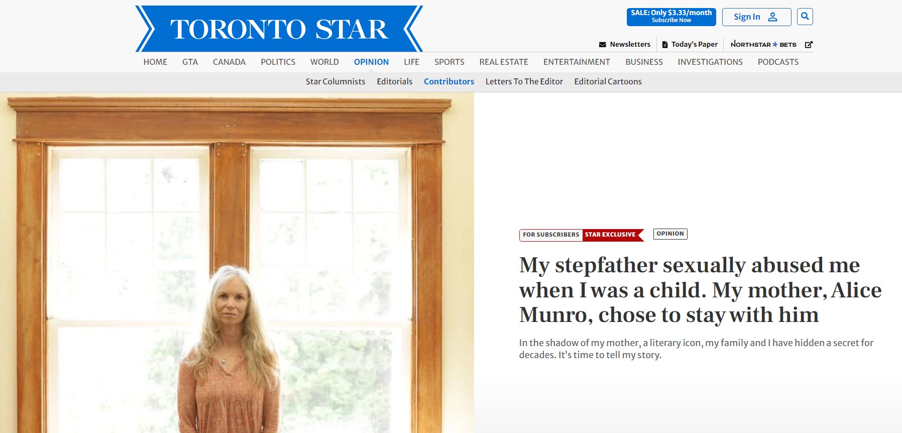 El artículo de Andrea Robin Skinner en el 'Toronto Star'