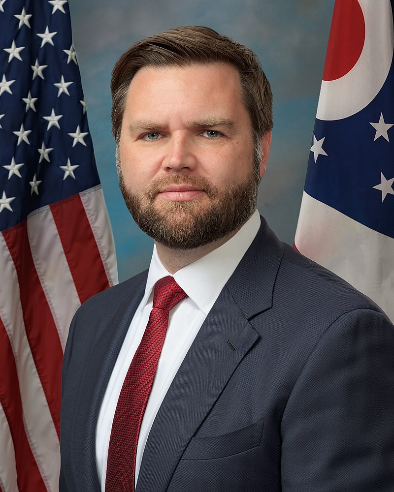 Retrato oficial del senador J. D. Vance en el Congreso de los Estados Unidos