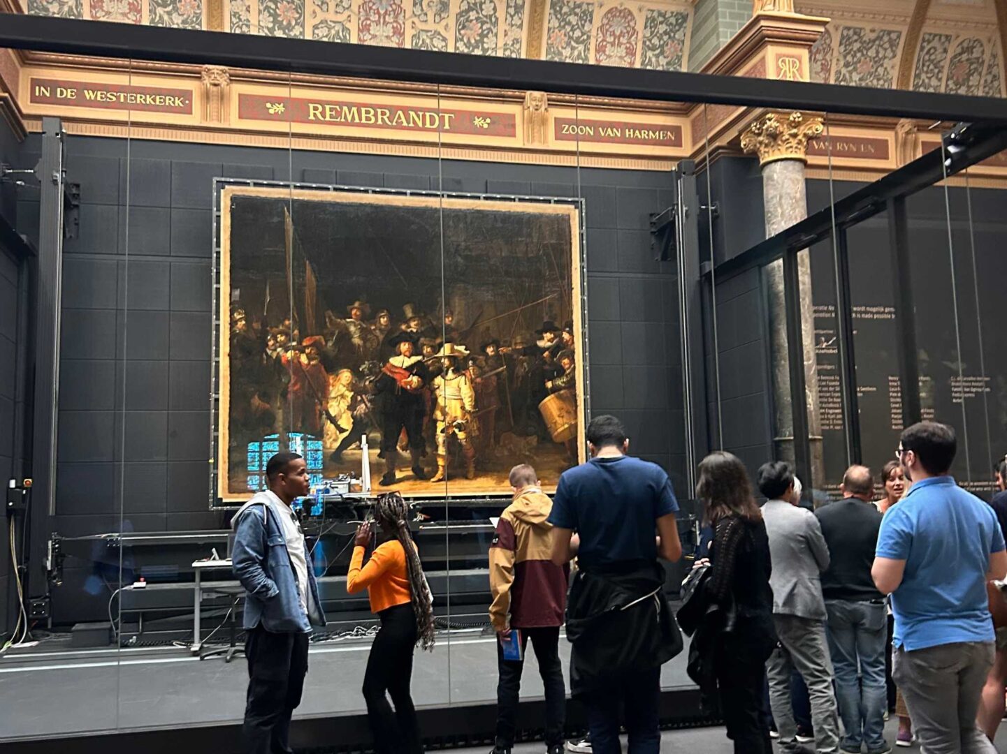 La Ronda de Noche, de Rembrandt, en el Rijks Museum 