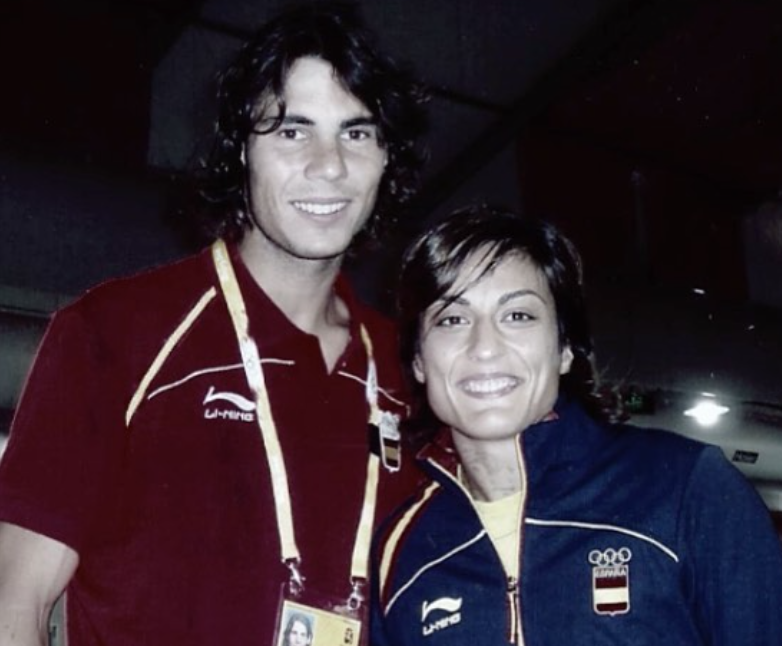 Rafael Nadal y Ana Carrascosa en los Juegos Olímpicos de Pekín 2008