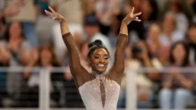 Una imagen de la docuserie 'Simone Biles Rising', de Netflix