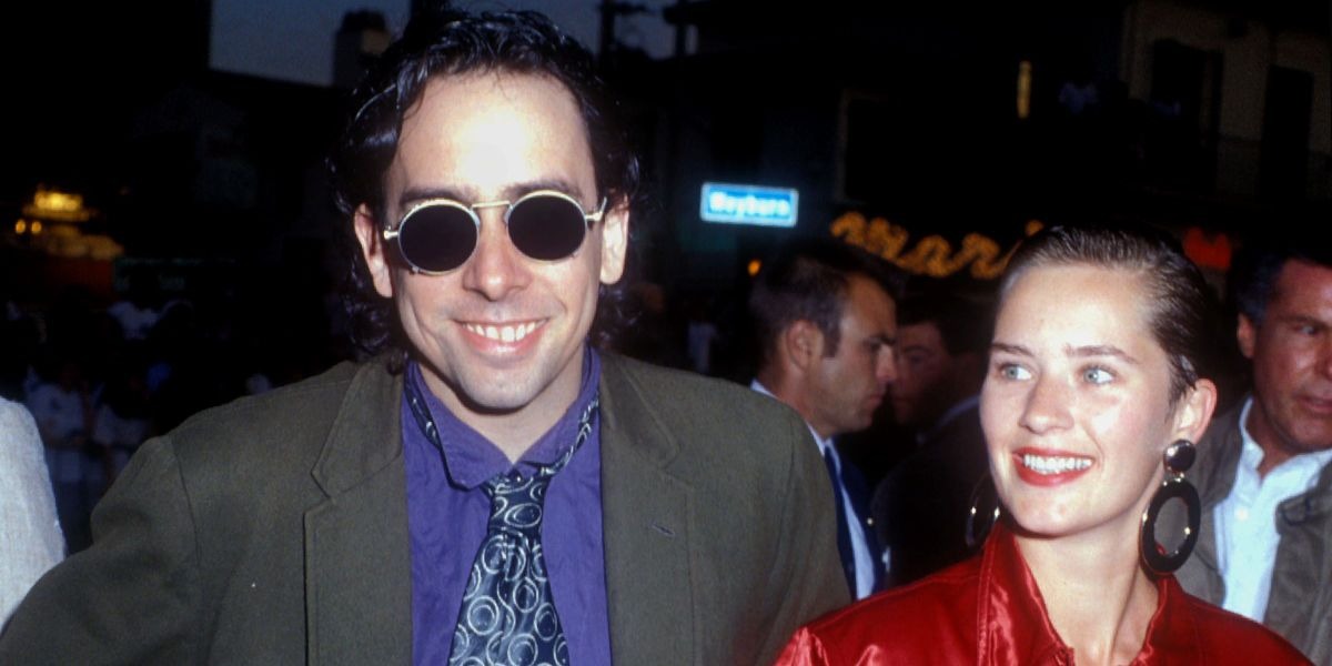 Tim Burton con Lena Gieske, su primera y olvidada esposa