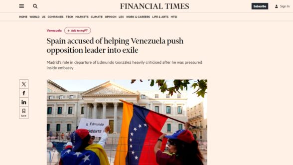 Imagen del Financial Times