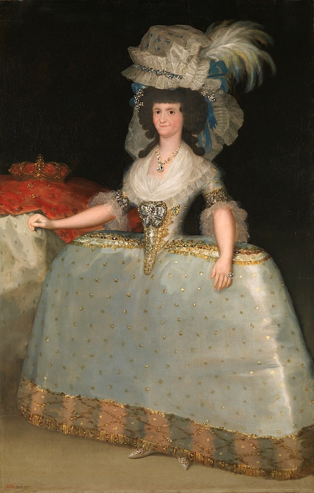 La reina María Luisa de Parma, retratada por Goya