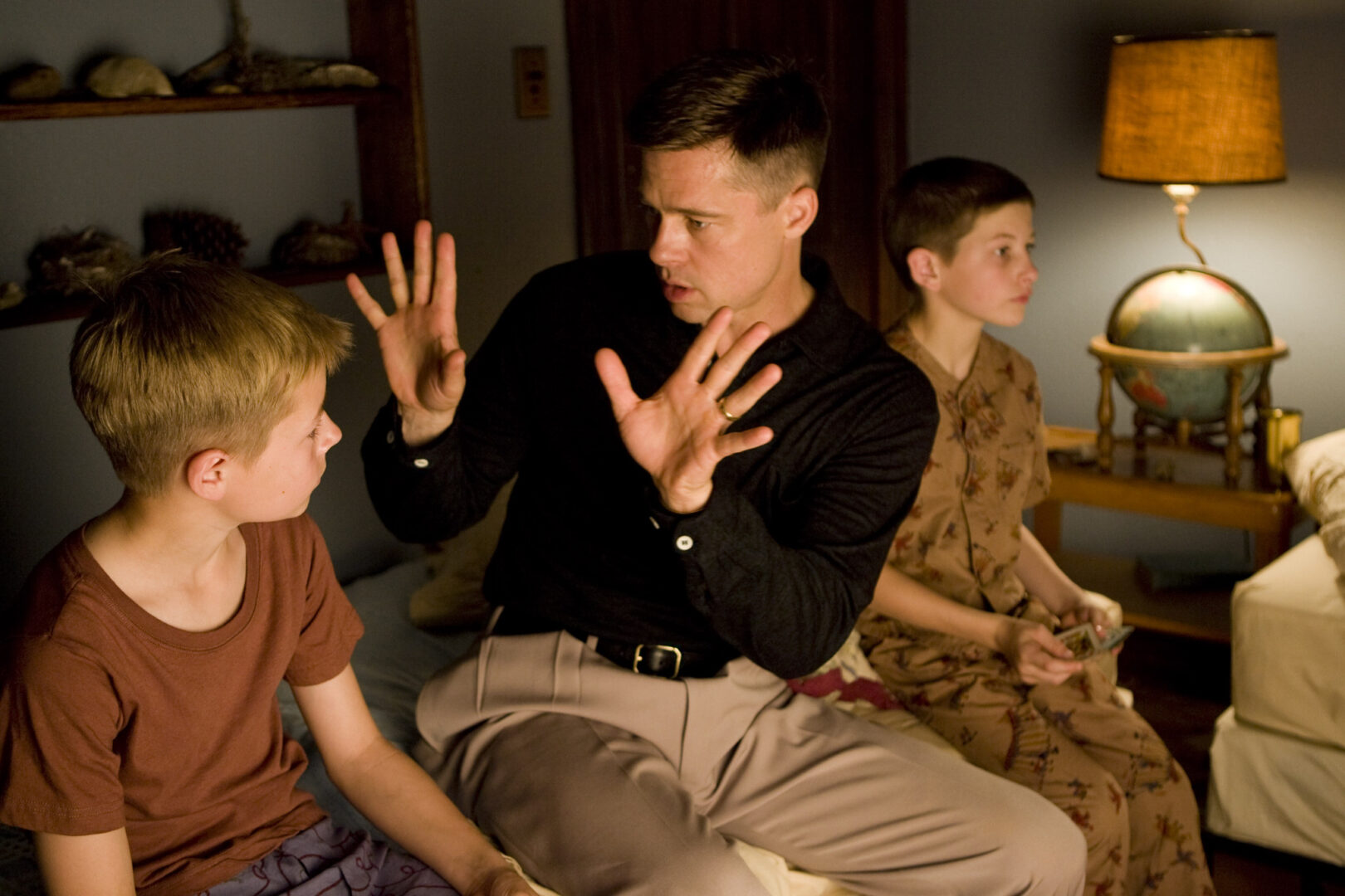 Brad Pitt como el señor O'Brien en 'El árbol de la vida'