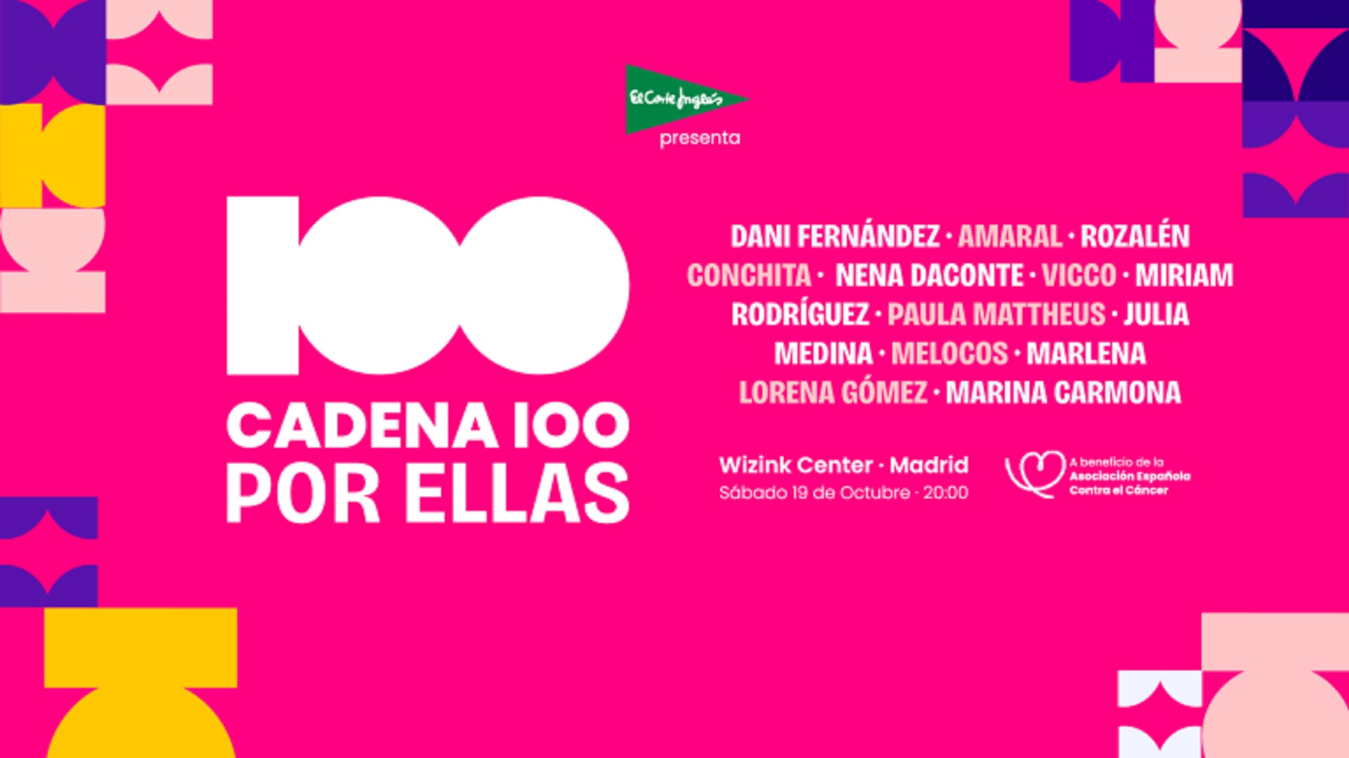 Cadena 100 Por Ellas: artistas invitados y cómo comprar las entradas