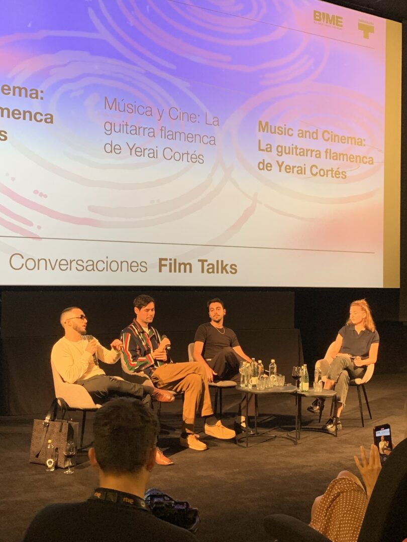 Coloquio con C. Tangana y el resto de su equipo tras la proyección de 'La guitarra flamenca de Yerai Cortés'