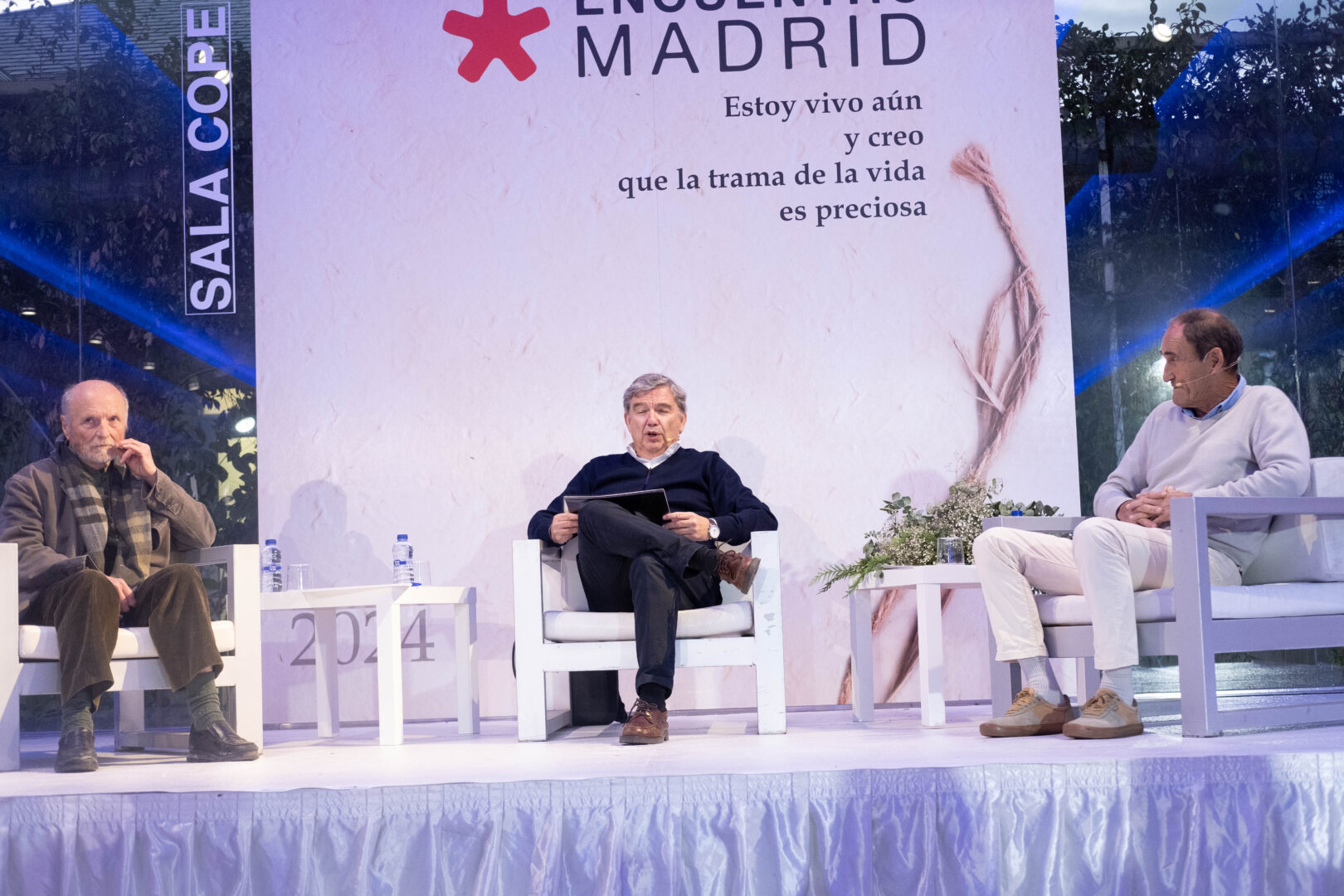 Antonio López, Enrique Andreo y Pedro Chillida en EncuentroMadrid