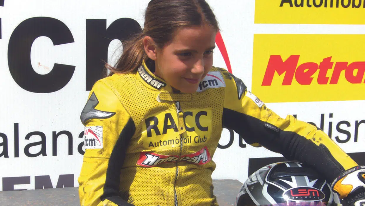 Sara Sánchez con 10 años en su primer campeonato