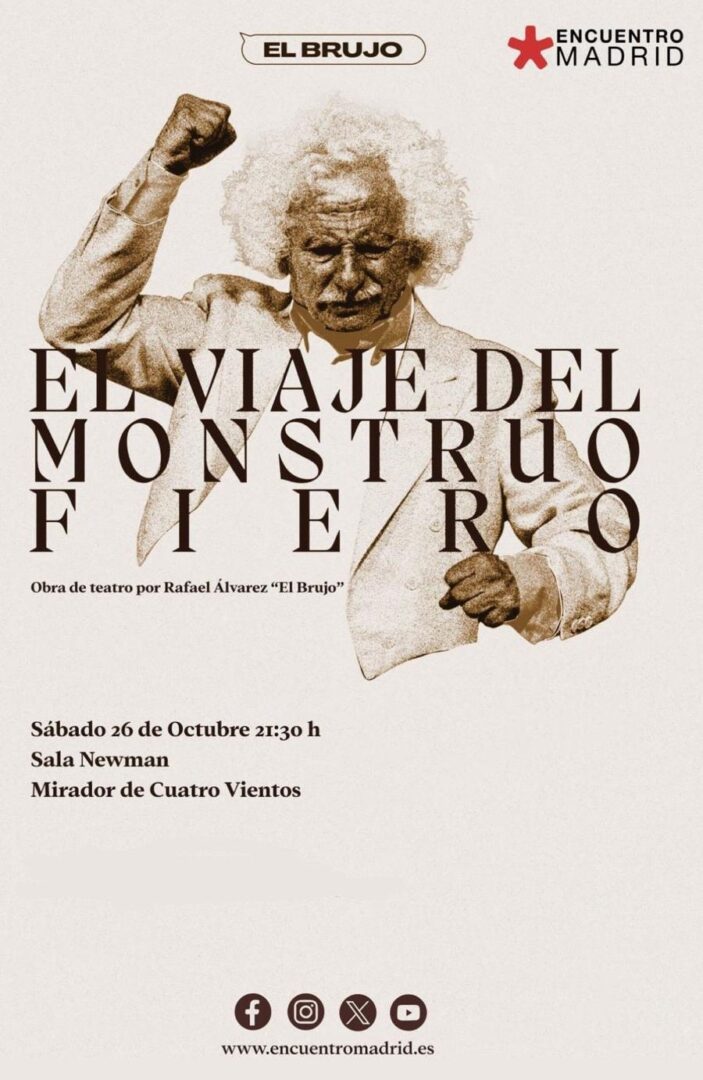 Rafael Álvarez 'El Brujo' ofrecerá su obra de teatro 'El viaje del monstruo fiero' en EncuentroMadrid