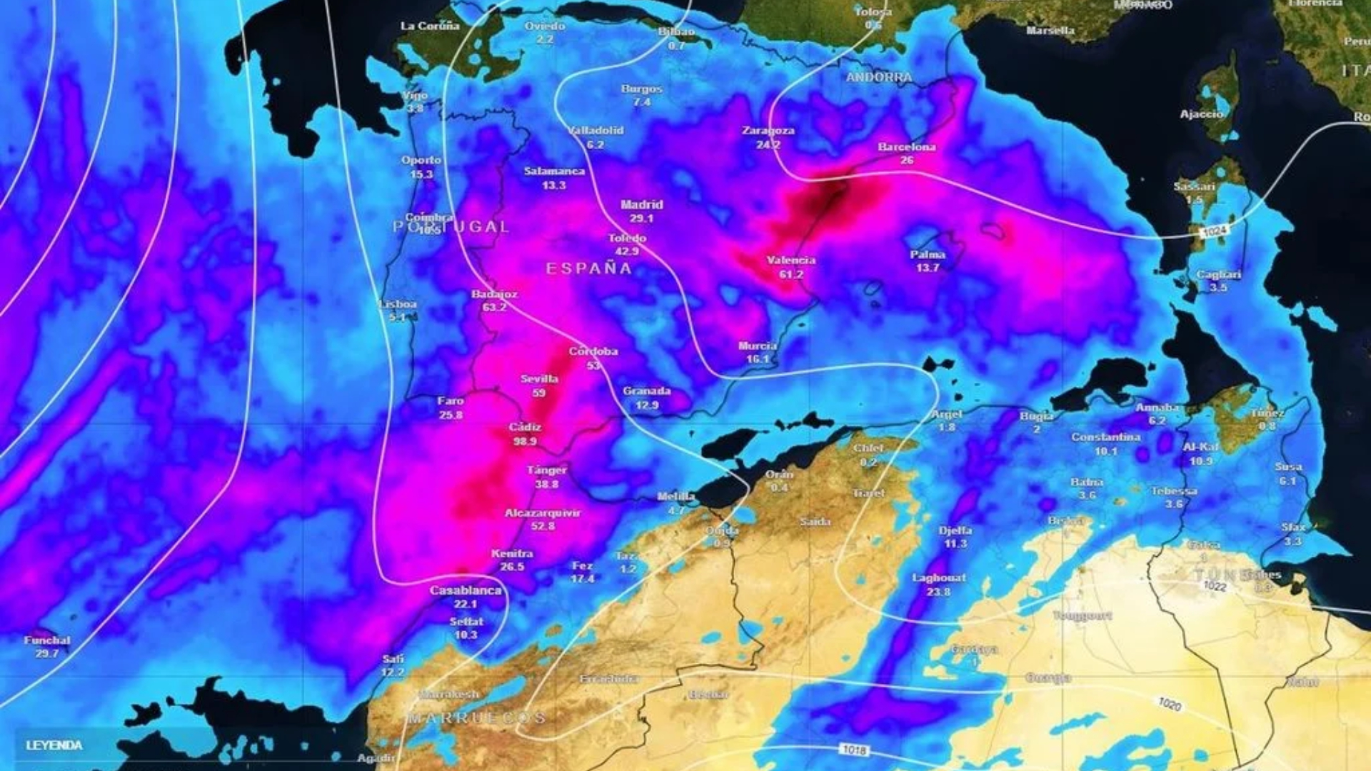 Alerta en Baleares: aviso naranja de AEMET por la DANA por lluvias torrenciales, hasta 50 mm en una hora