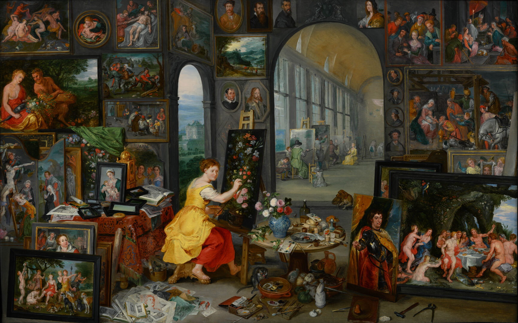 Alegoría de la pintura Jan Brueghel el Joven (según Jan Brueghel el Viejo y Frans Francken el Joven), de Rubens