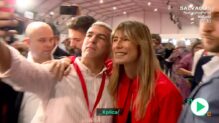 Begoña Gómez, a su llegada al 41º Congreso del PSOE