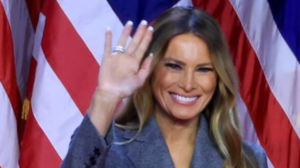 Melania Trump en la noche electoral