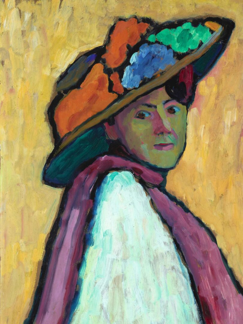 Retrato de la artista y amiga de Münter, Marianna von Werefkin, vital en el desarrollo del expresionismo alemán, y una de las grandes obras de Gabriele Münter 