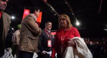 Susana Díaz a su llegada al Congreso Federal del PSOE