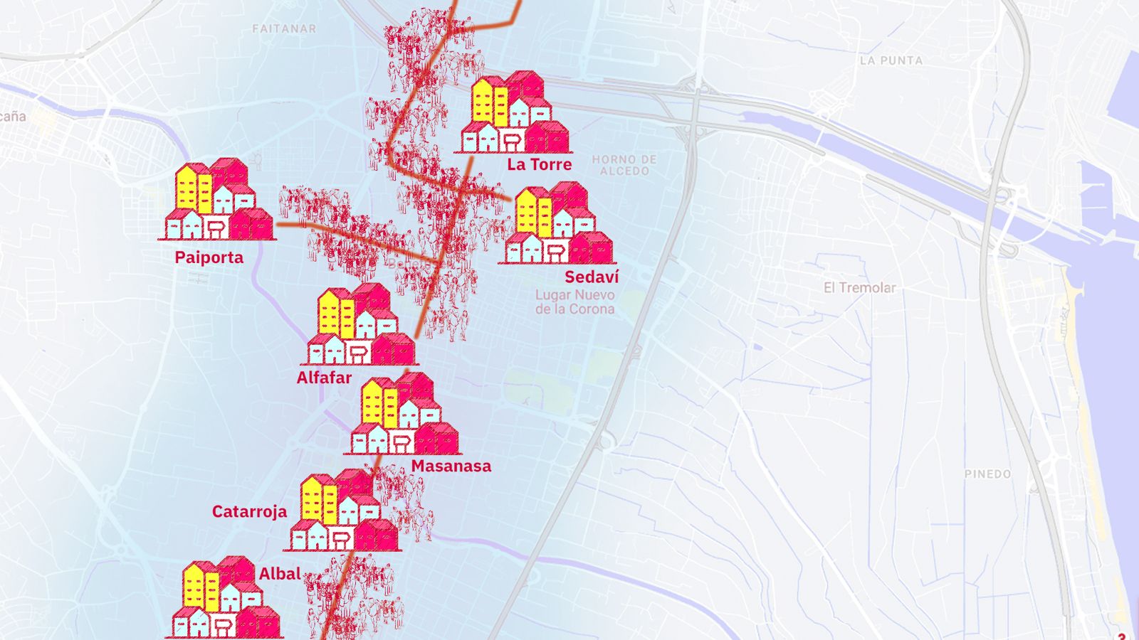 La "ruta de la solidaridad" en Valencia