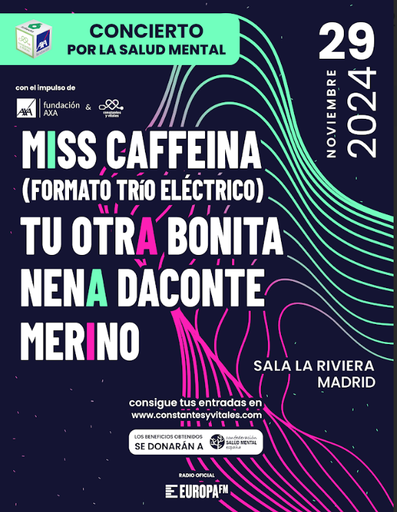 Miss Caffeina, Nena Daconte y más artistas alzan la voz por la salud mental en un concierto solidario en Madrid