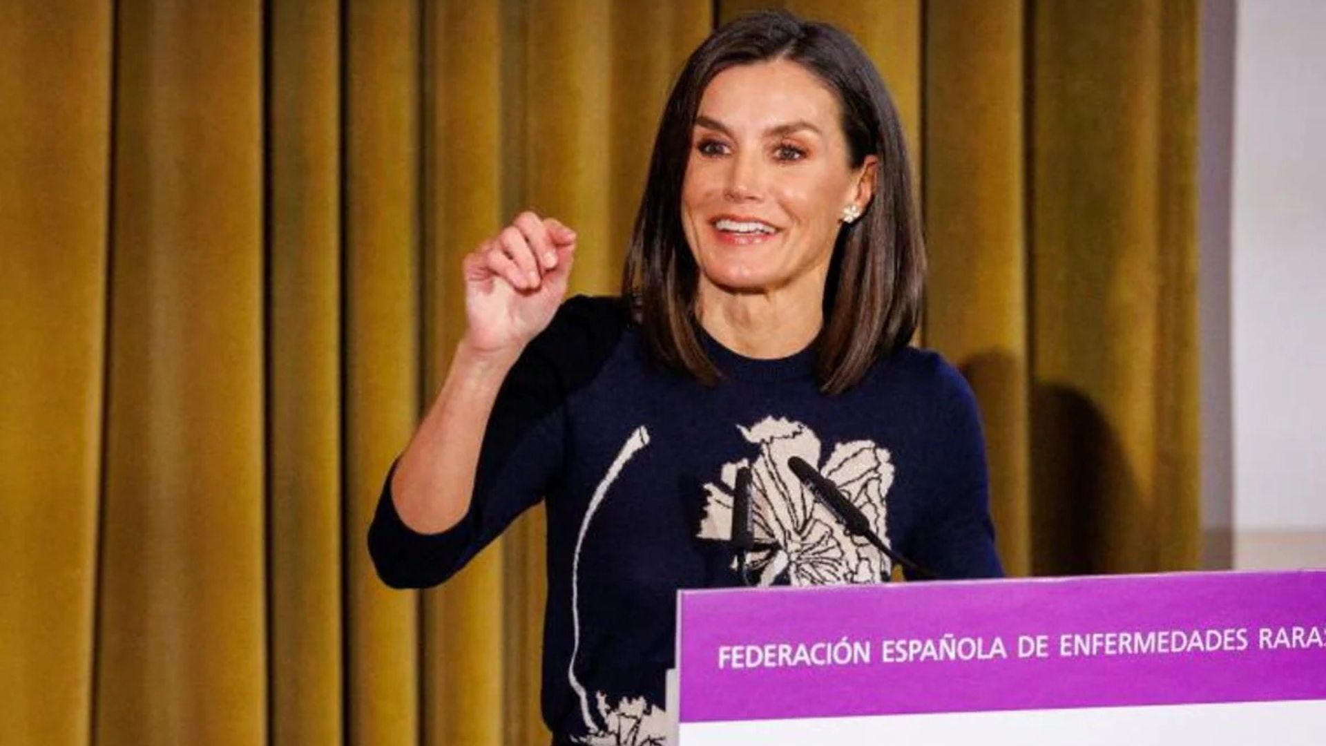 Doña Letizia, durante su discurso sobre Enfermedades Raras