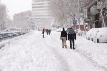 Nieve en una ciudad de España - Sociedad