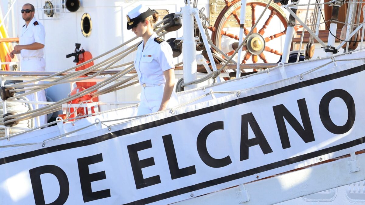 La Princesa Leonor, a su llegada a Tenerife