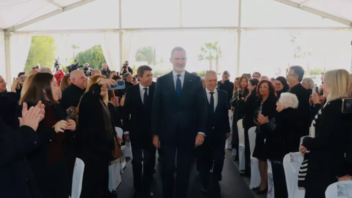 Felipe VI, durante el acto homenaje a Rafael Altamira