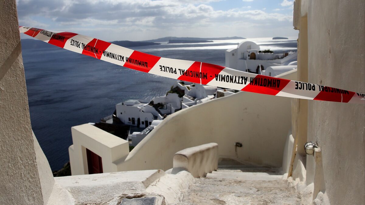 Estado de emergencia en Santorini - Internacional